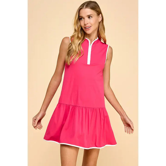 TCEC FRONT ZIP DRESS