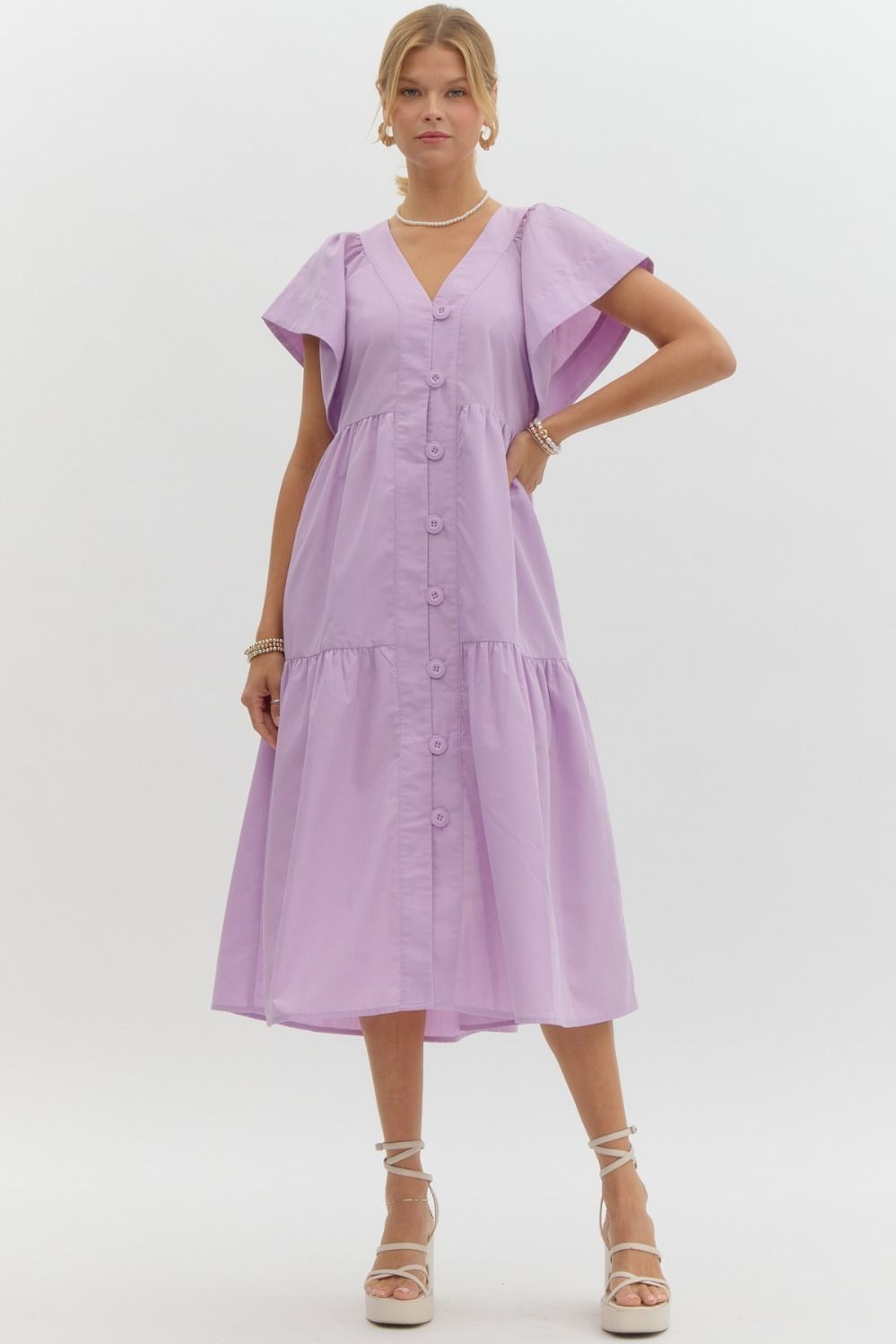 ENTRO MIDI DRESS