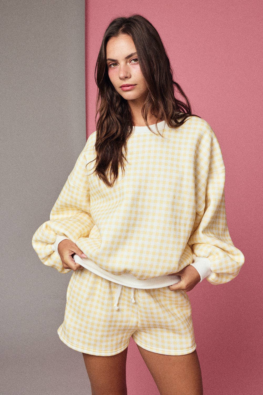 PX19244 - GINGHAM SHORT SET