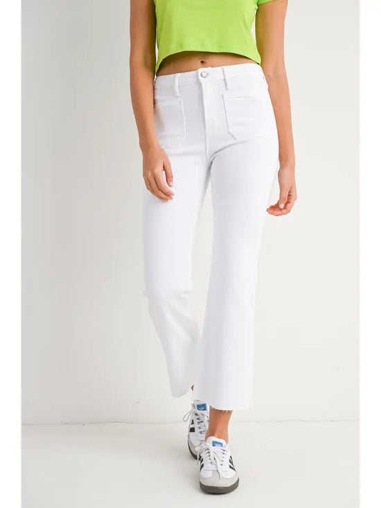 JUST BLACK DENIM PATCH POCKET JEANS