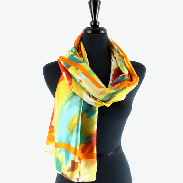 S24028 Wondering Satin-Feel Lightweight Scarf