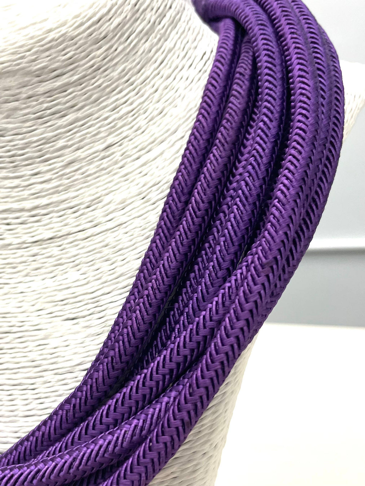 "Original" Slub 8-Strand Necklace (purple)