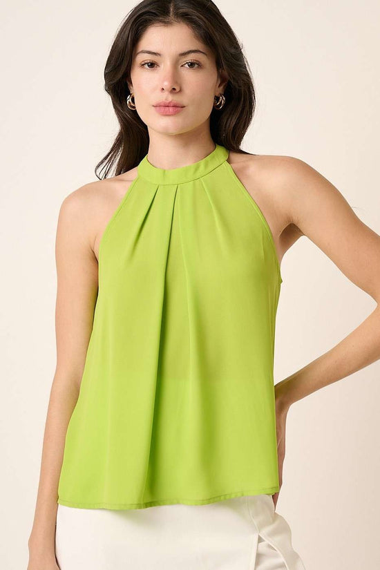 MITTOSHOP SLEEVELESS HALTER TOP