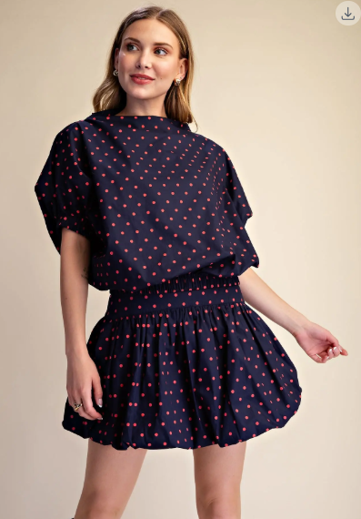 Polka Dot Balloon Skort