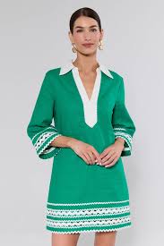 ENGLISH FACTORY RIC RAC TUNIC DRESS