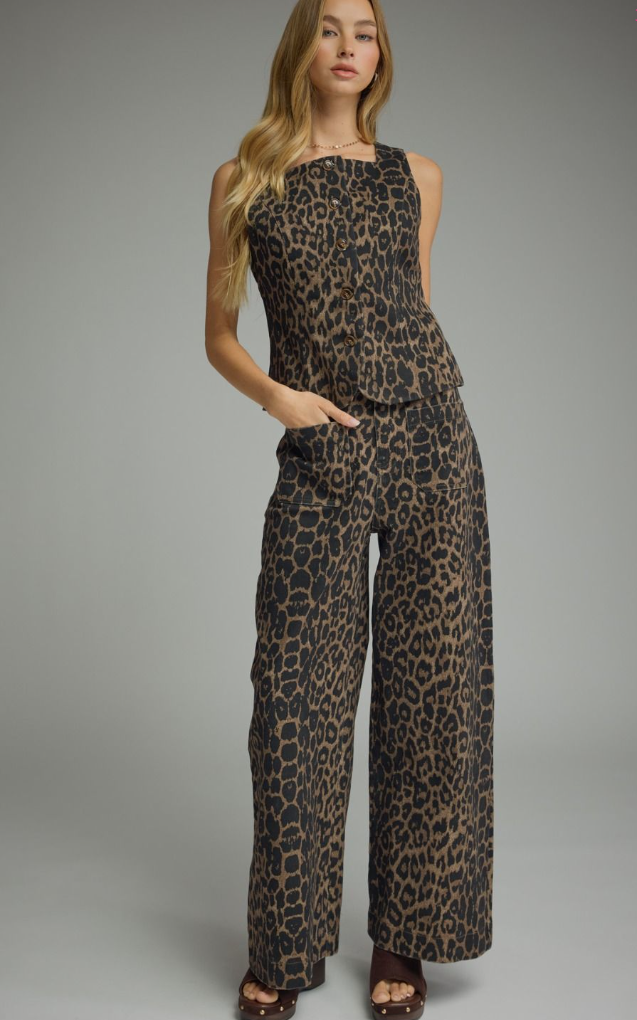 Leopard Print Pant