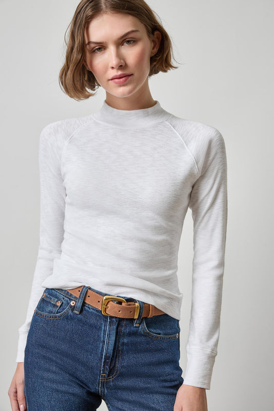 Lilla P Raglan Long Sleeve Mock Neck