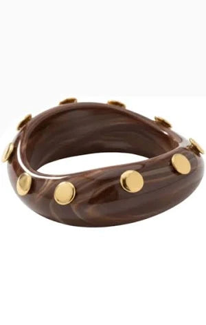 BEVERLY BANGLE - STONE/GOLD