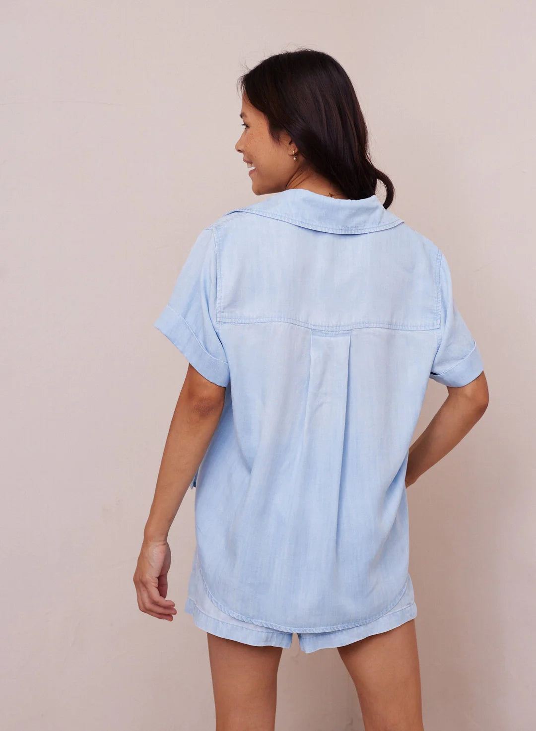 Load image into Gallery viewer, BELLA DAHL POCKET BUTTON DOWN
