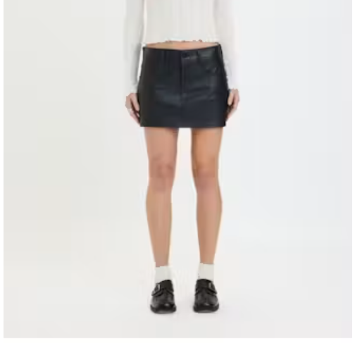 Daze Fever Black  Mini Skirt