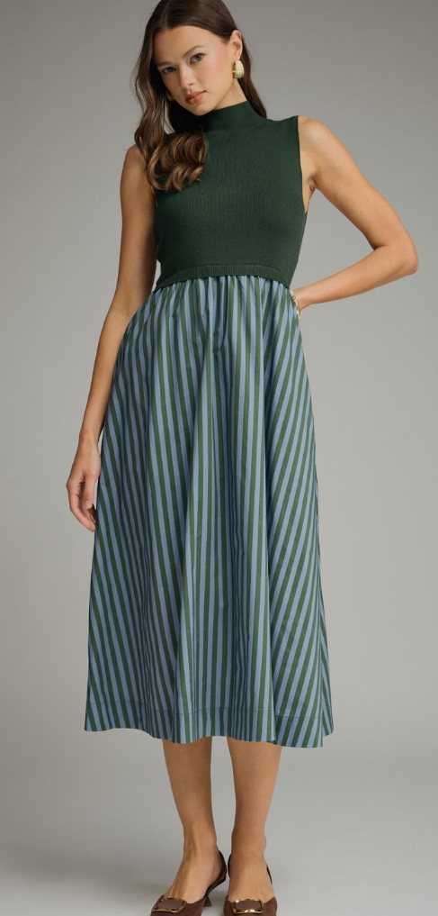 Solid Mock Neck Mini