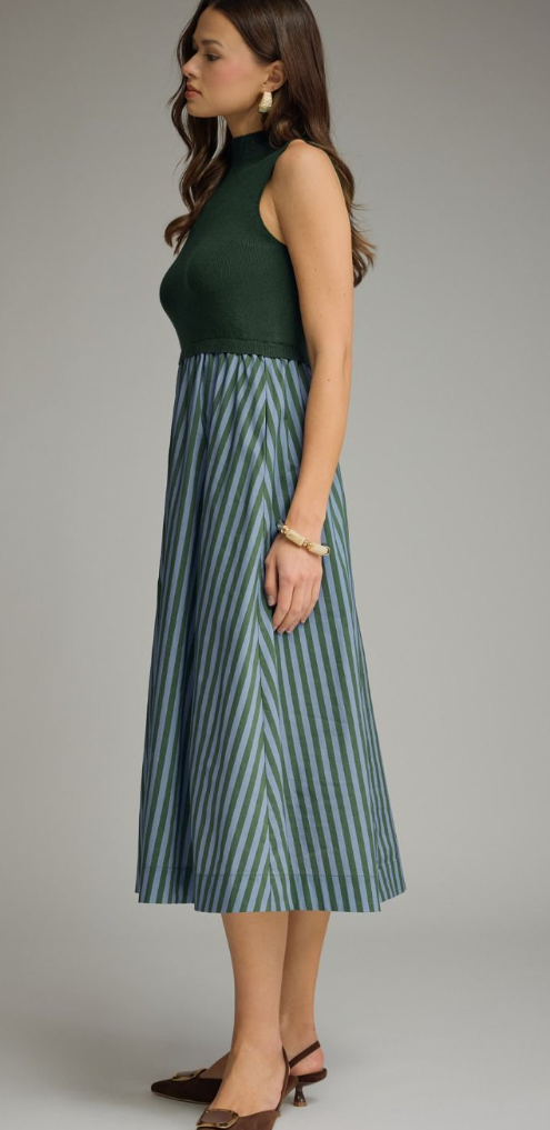 Solid Mock Neck Mini