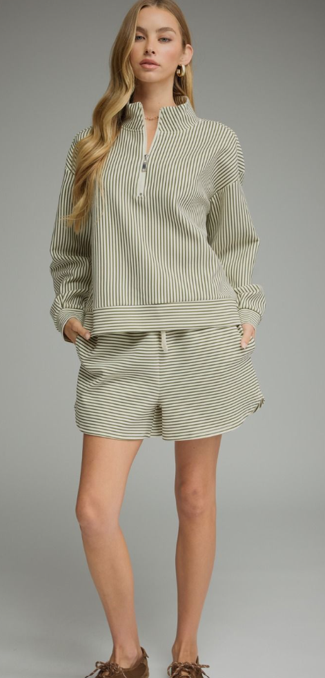 Striped Long Sleeve Set