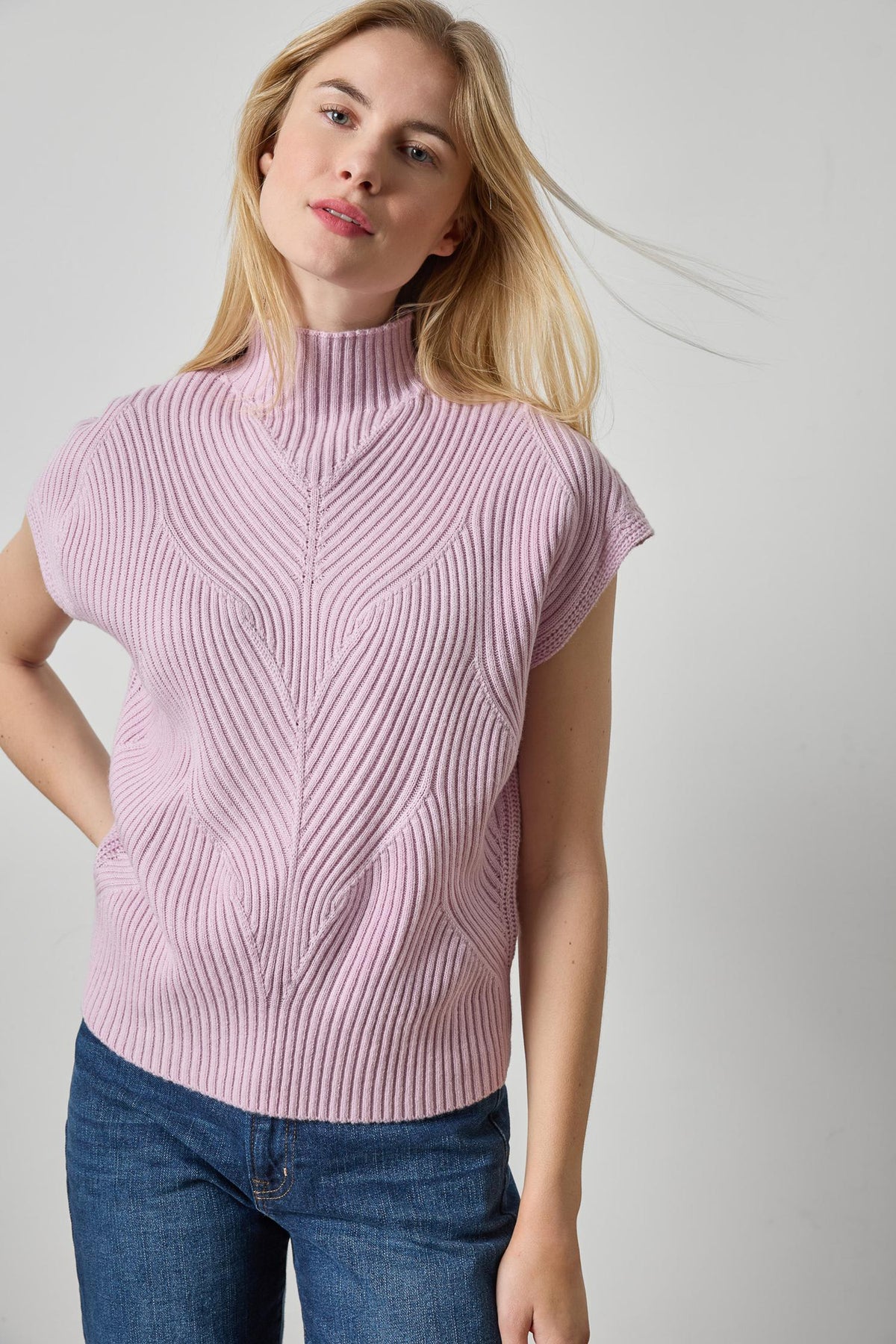 Lilla P Cable Wedge Sweater