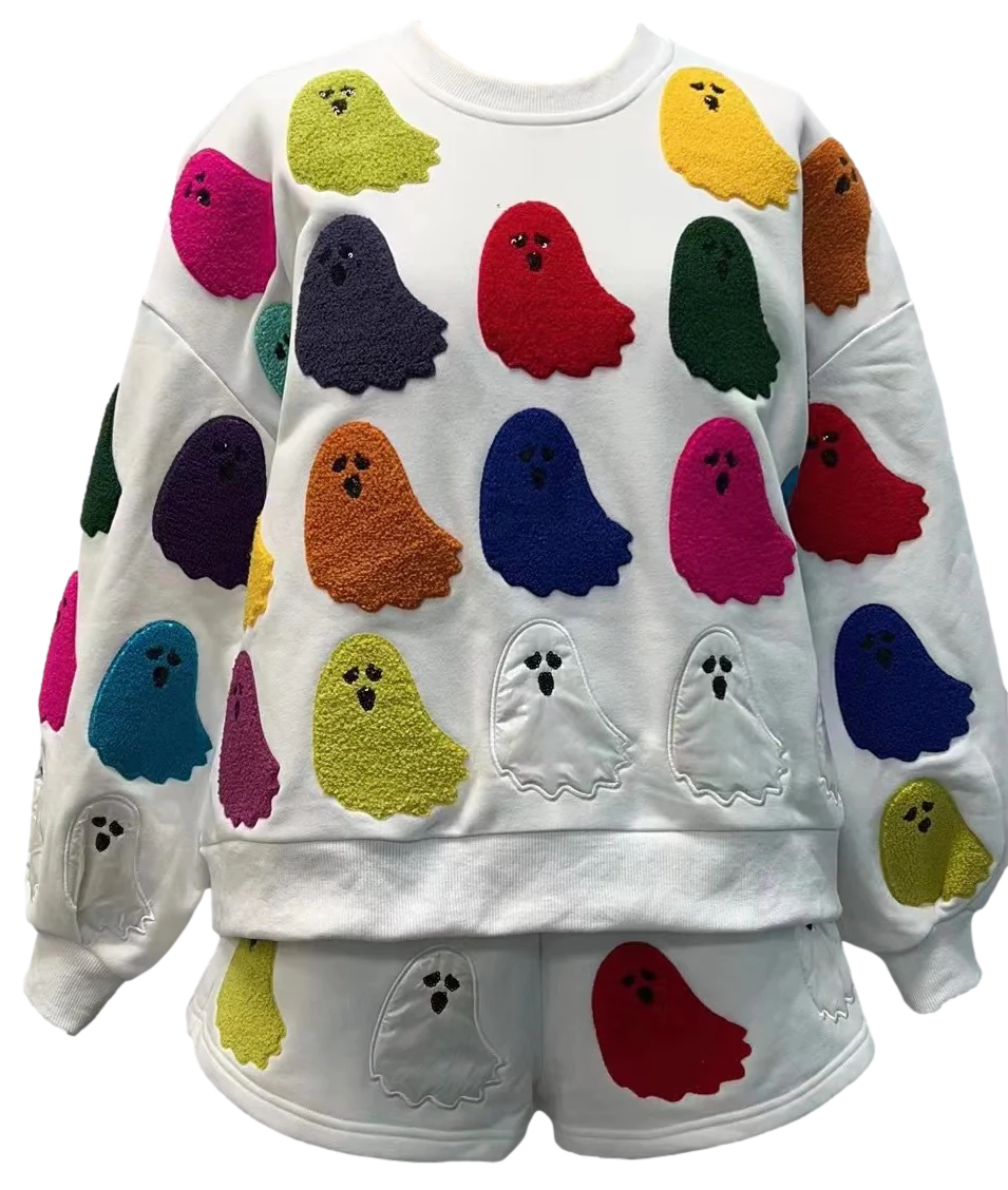 Load image into Gallery viewer, QUEEN OF SPARKLES GHOST SWEATSHIRT
