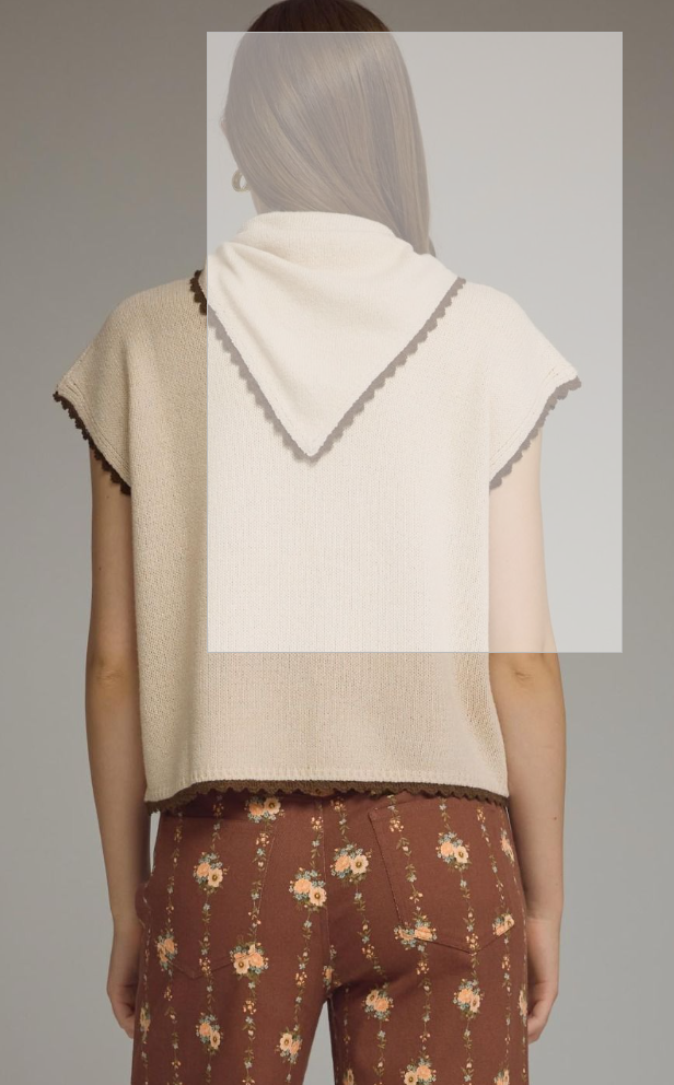 Knit Top Featuring Scarf Neckline