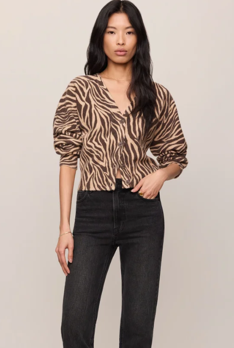 All The Wild Zebra Cardigan