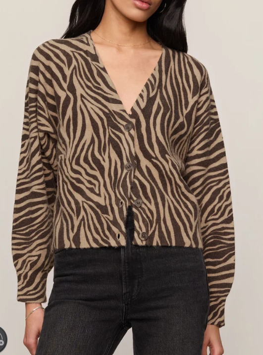 All The Wild Zebra Cardigan