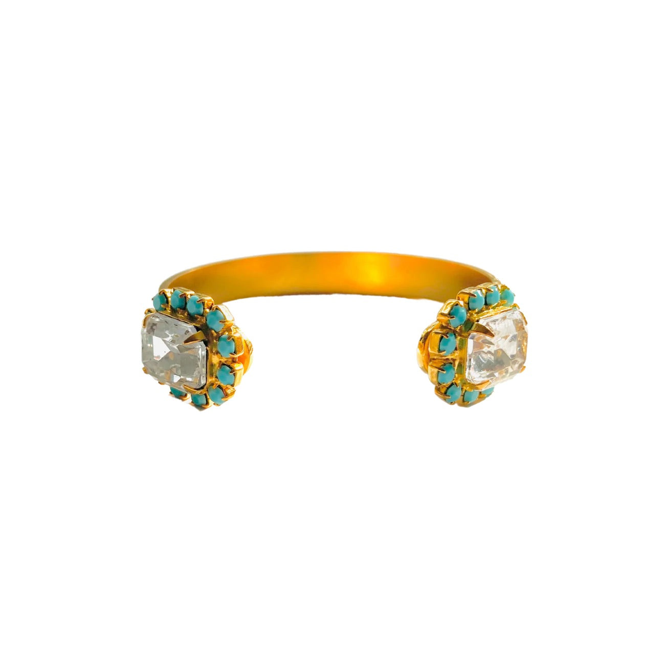 THE PINK REEF TURQ AND CRYSTAL CUFF